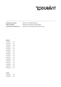 Notice Duravit ARCHITEC 700408000000090 Baignoire