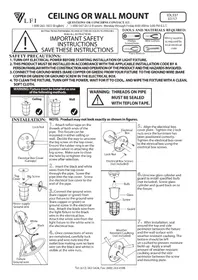 Notice Canarm IOL337 Éclairage