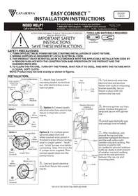 Notice Canarm AVERY IOL587 Éclairage