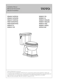 Notice TOTO PROMENADE II MS814224CUF Toilette