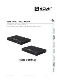 Notice Ecler VEOXTI4D Équipement vidéo