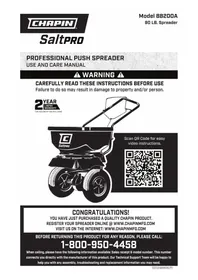 Notice Chapin 88200A Epandeur de sel