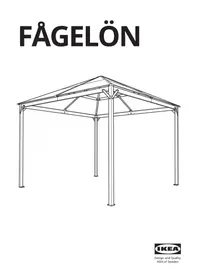 Notice IKEA FÅGELÖN 904.951.34 Tonnelle