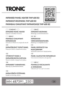 Notice TRONIC TIHP 600 B2 Chauffage électrique