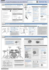 Notice ROLAND VDRUMS VAD316 Batterie électronique