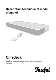 Notice Teufel CINEDECK Barre de son