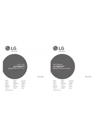 Notice LG FORCE HBSS80 Auricolari wireless