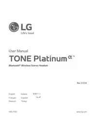Notice LG TONE PLATINUM ALPHA HBS930 Cuffie wireless