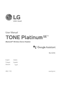 Notice LG TONE PLATINUM SE HBS1120 Cuffie wireless