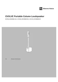 Notice ELECTRO-VOICE EVOLVE 30M Haut-parleur