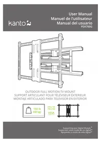 Notice Kanto PDX700G Support mural pour téléviseur