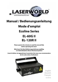 Notice Laserworld EL60G II Éclairage