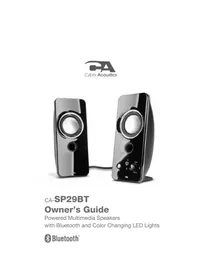 Notice Cyber Acoustics CURVELIGHT CASP29BT Haut-parleur