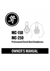 Notice MACKIE MC250 Ecouteur