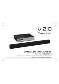 Notice VIZIO SB36312G6 Haut-parleur