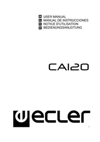 Notice Ecler CA120 Recepteur