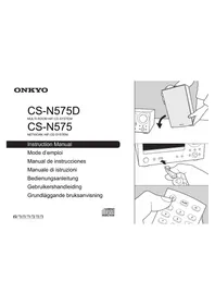 Notice ONKYO CSN575 Hi-Fi System
