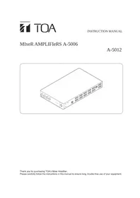 Notice TOA A5006 Recepteur