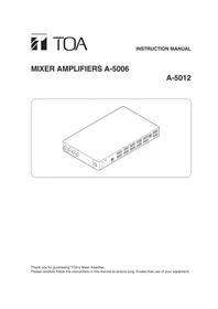 Notice TOA A5012 Recepteur