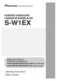 Notice PIONEER SW1EX Subwoofer