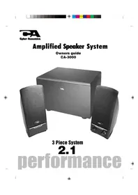 Notice Cyber Acoustics CA3000 Haut-parleur