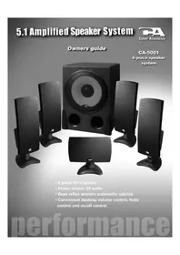 Notice Cyber Acoustics CA5001 Haut-parleur