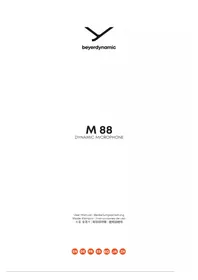 Notice BEYERDYNAMIC M 88 Microphone