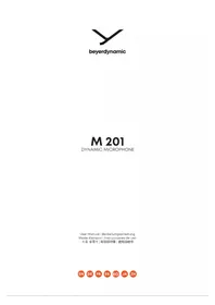 Notice BEYERDYNAMIC M 201 Microphone