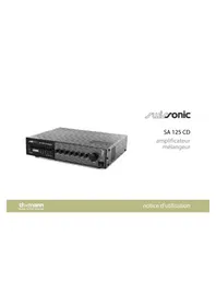 Notice Swissonic SA 125 CD Table de mixage