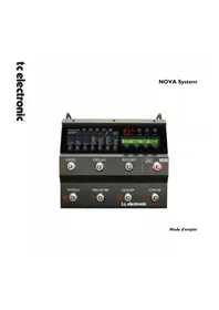 Notice TC ELECTRONIC NOVA SYSTEM Pédale d'effets pour guitare électrique