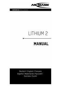 Notice ANSMANN LITHIUM 2 Battery charger
