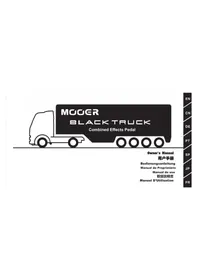 Notice Mooer BLACK TRUCK Pédale d'effets musicale