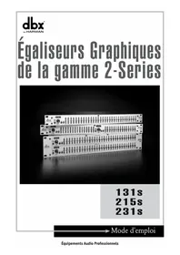 Notice DBX 131S Table de mixage