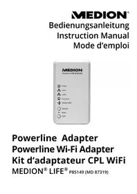 Notice MEDION P85149 (MD 87319) Adaptateur Powerline