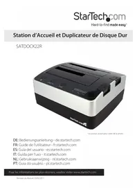 Notice StarTech.com SATDOCK22R Station d'acceuil