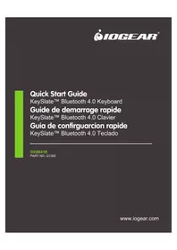 Notice IOGEAR KEYSLATE GKB641B Clavier