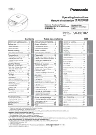 PANASONIC SRDE102 - Cuiseur à riz