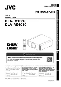 Notice JVC DLARS4910U Projecteur