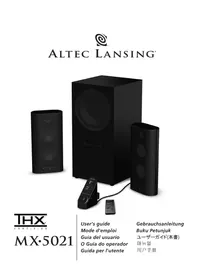 Notice ALTEC LANSING MX5021 Haut-parleur