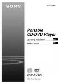 Notice SONY DVPFX975 Lecteur dvd