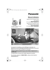 Notice PANASONIC KXTG2431 Téléphone sans fil