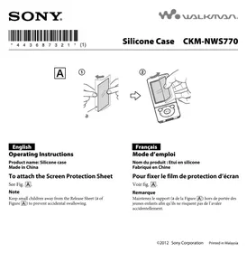 SONY CKMNWS770 - Accessoire pour lecteur audio portable