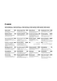 Notice CANON ISENSYS MF4570DN Skriver