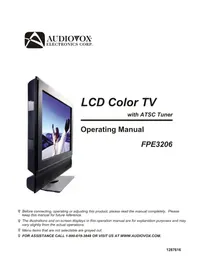 Notice VOXX FPE3206 TV