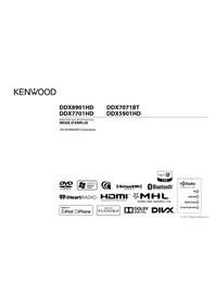 Notice KENWOOD DDX7701HD Système de navigation GPS