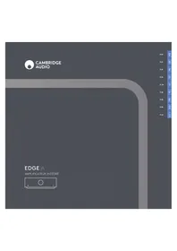 Notice CAMBRIDGE EDGE A Recepteur