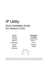 Notice LEVELONE FCS4048 Caméra de surveillance