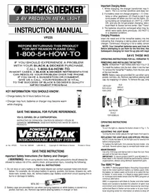 BLACK &amp; DECKER VP225 - Lampe de poche rechargeable