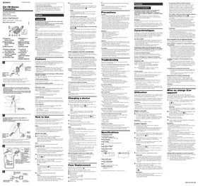Notice SONY DCCFMT50UD Émetteur FM