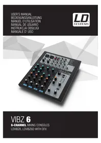 Notice LD Systems VIBZ 6 Table de mixage